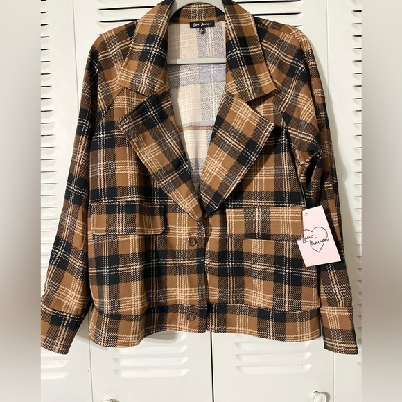 LOVE MAVEN WOMEN'S MEMORIES JACKET BROWN LIGHT FABRIC SIZE L - Picture 12 of 16